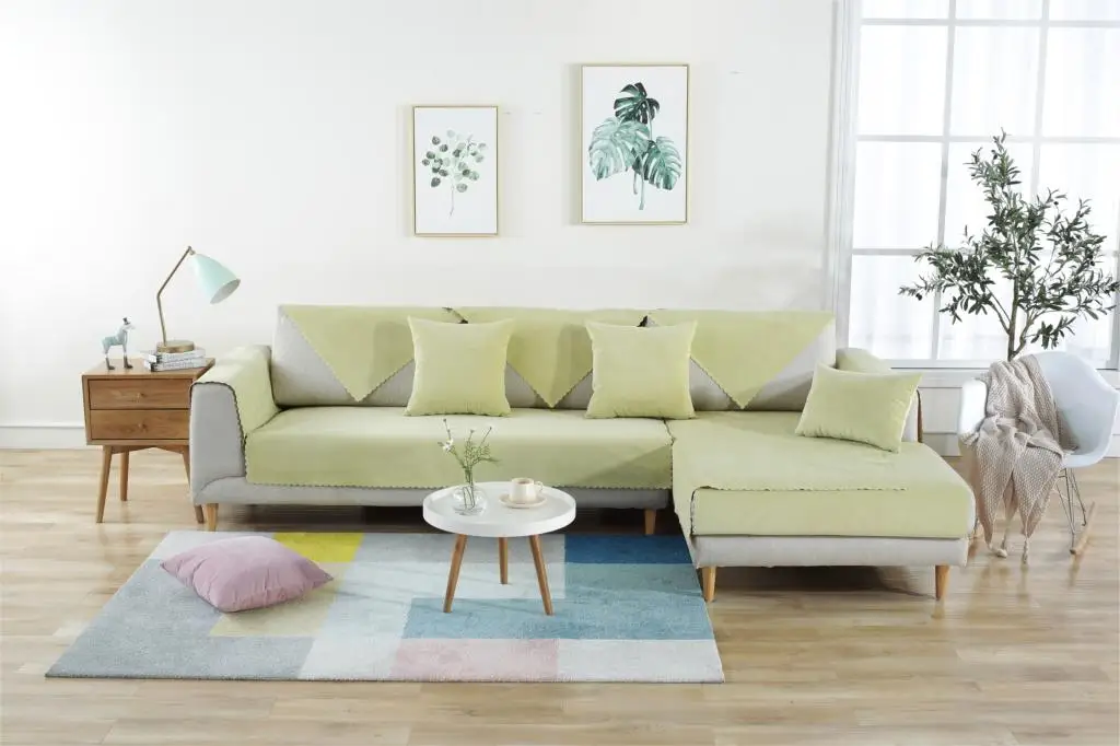 Однотонный диван-чехол для гостиной противоскользящее покрывало для дивана водонепроницаемые диванные чехлы для диванов пеленка для животных диван-полотенце скандинавские