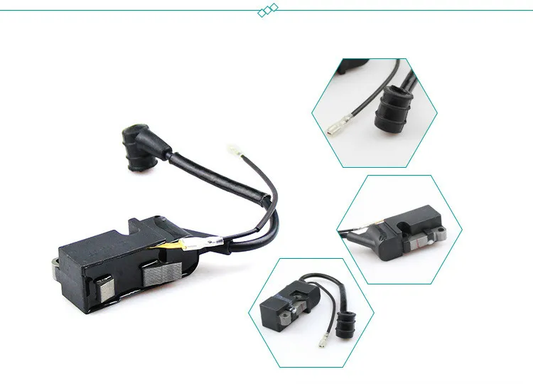 Катушка зажигания бензопилы подходит для бензопилы 52cc 58cc 5200 5800 5900 наборы садовых инструментов Запчасти для цепной пилы