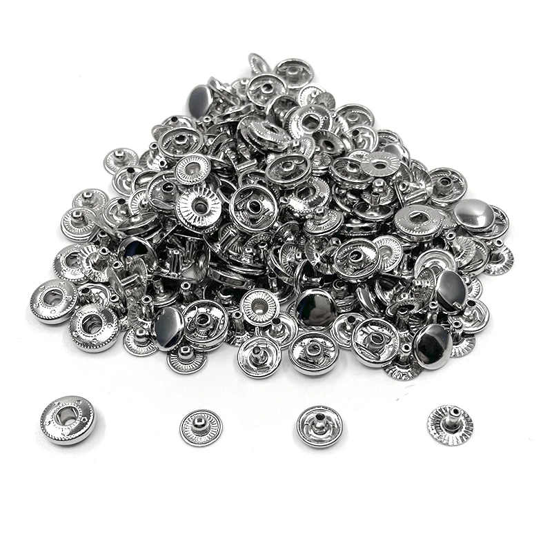 8mm Snap Buttons Rivet Sewing repair Silver/Golden/Black/Bronze Metal snap fastener clasp Children's clothing button Belt buckle 5