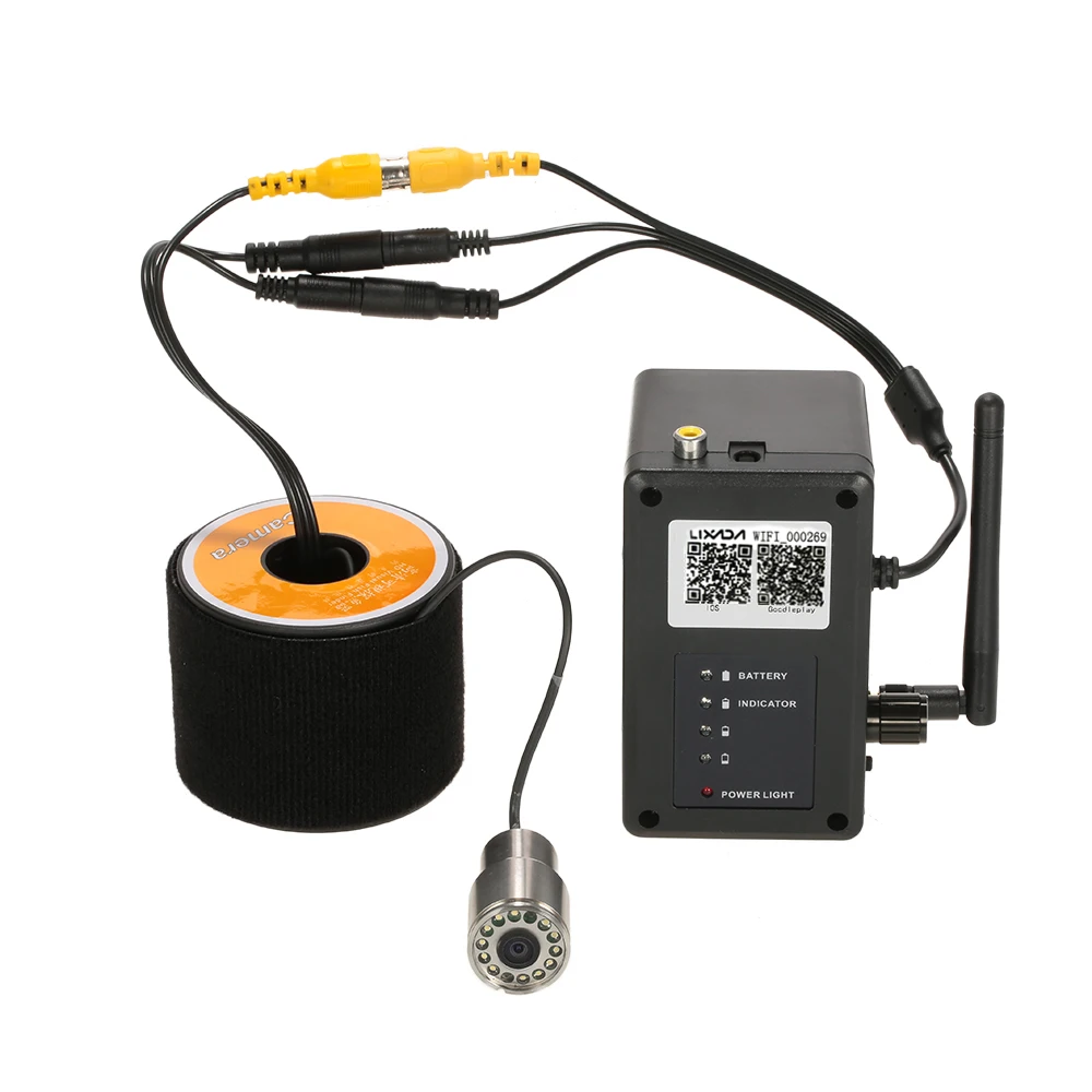 

Lixada 2.4G Wireless Portable WiFi Fishing Camera Underwater Fishing Inspection Camera Fish Finder 200m Wireless Operating Range
