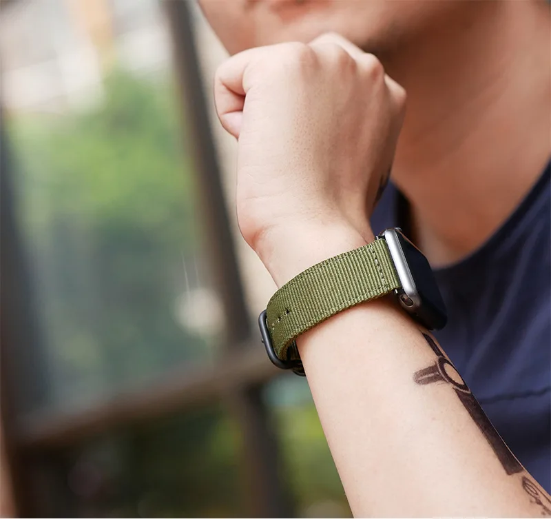 Нейлоновый ремешок для apple watch 4 3 44 мм 40 мм iwatch ремешок 42 мм 38 мм для apple watch 2 1 тканевый браслет для iphone