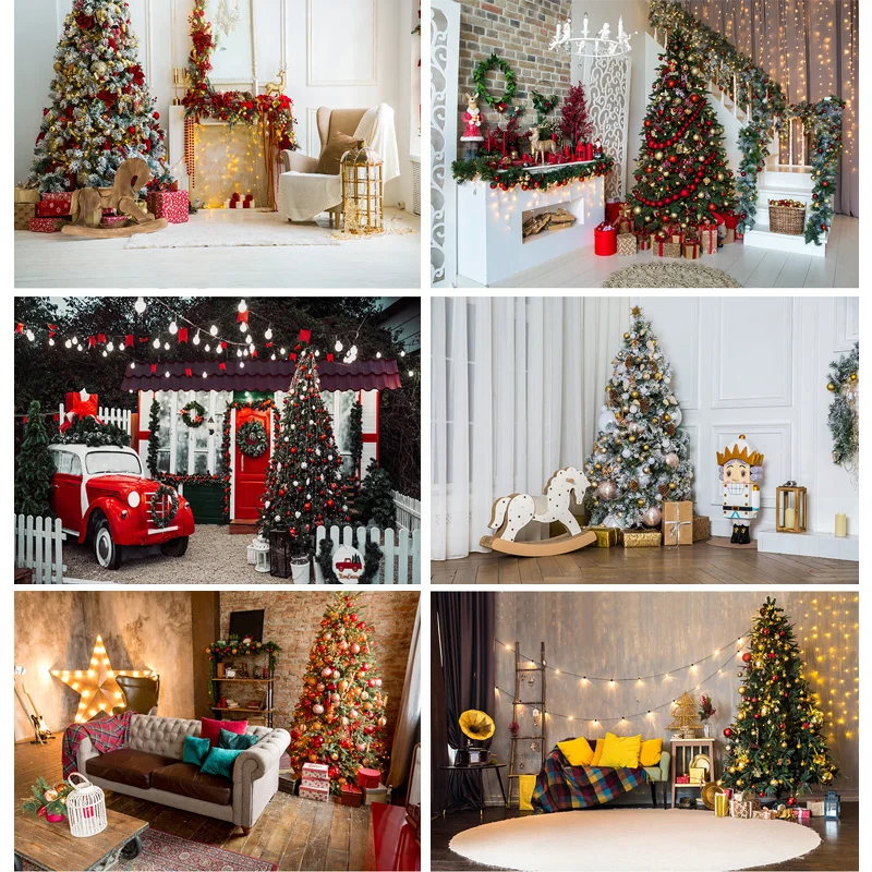 Vinyl Christmas Photography Backgrounds Tree Gift Children Baby Portrait Photo Backdrop For Studio Photocall Props 21519HDY-05 |