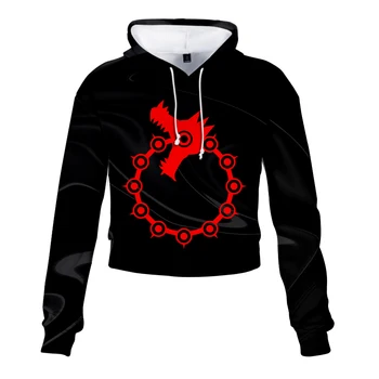 

The Seven Deadly Sins hoodies Sweatshirt Fashion Cute sexy girl Trend Style Polyester women Christopher Francis