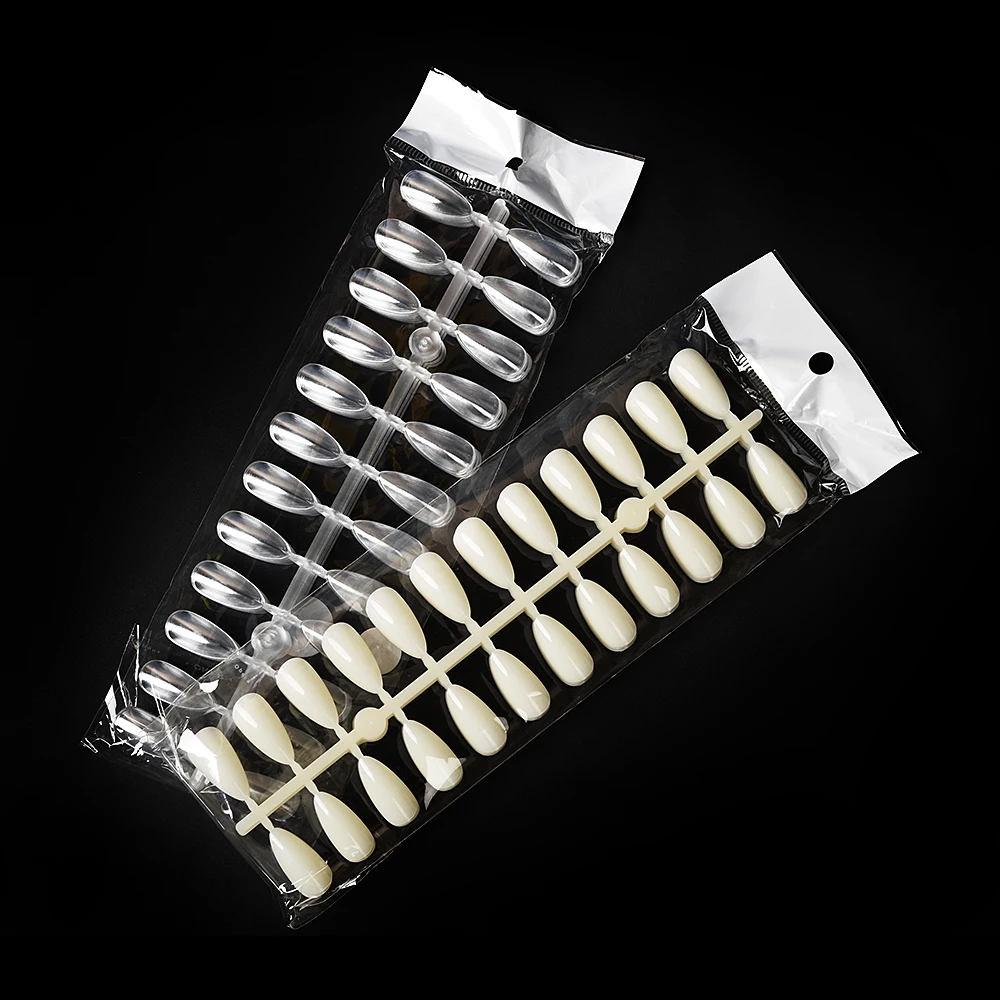 10Pcs 24 Almond False Nail Tips Fake Polish Color Chart Display Board Acrylic UV Gel Painting Practice Tools | Красота и здоровье
