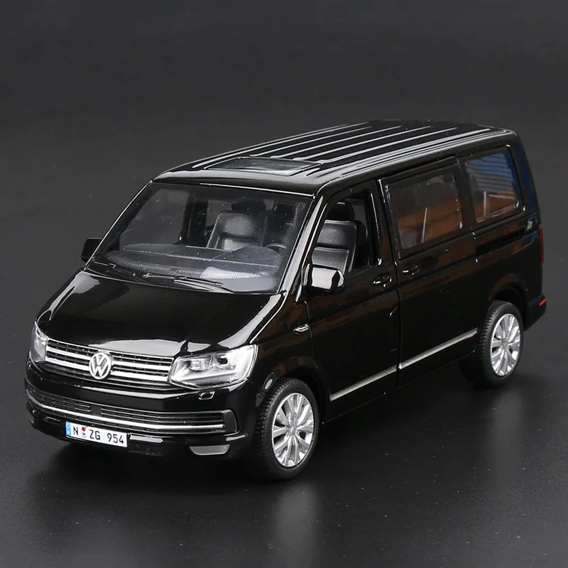 1/32 сплав Т6 автобус бизнес автомобили модель игрушечного автомобиля металлическая модель эвакуатора литье классические статические игрушки автомобиль для сбора - Цвет: Черный