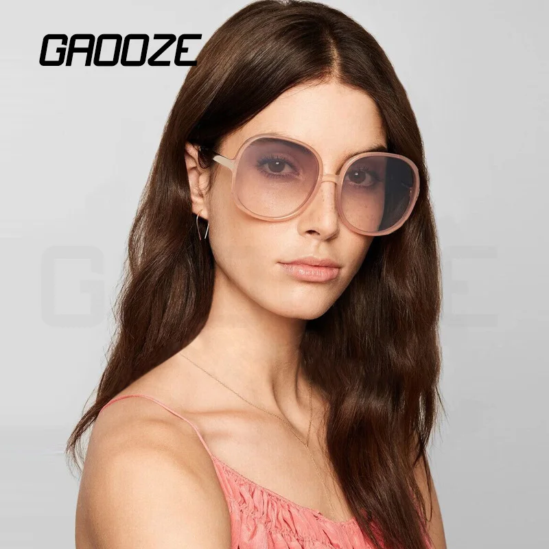 Солнцезащитные очки GAOOZE женские и мужские солнцезащитные круглые Винтажные для