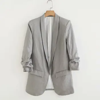 

Hot sale Xiaoling 63-8350 European and American fashionable pleated suit jacket