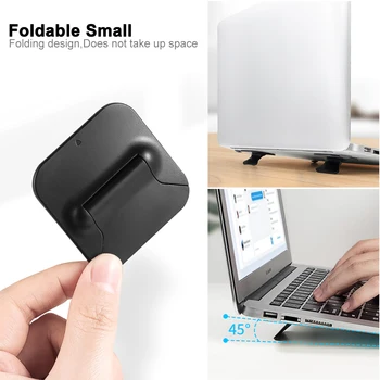 

Mini Tragbare Invisible Laptop Halter Einstellbare Cooling Stand Faltbare Multifunktionale Halter 1 Paar für Laptop Notebook
