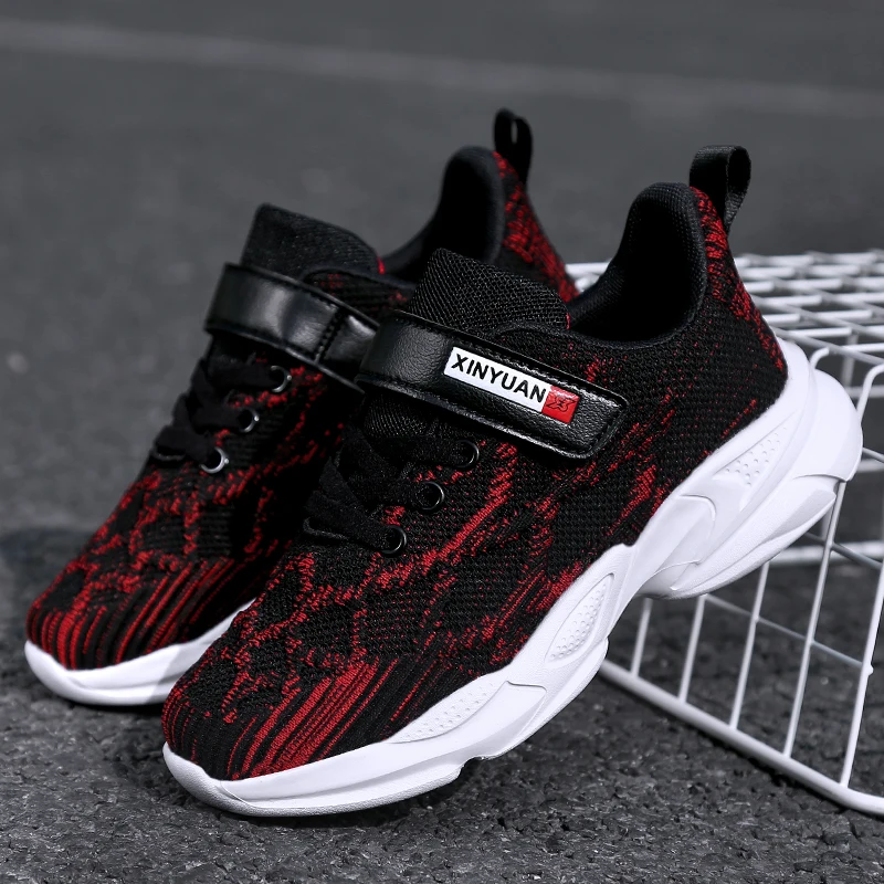 ULKNN BOY'S Athletic Shoes Breathable Fly-kit Mesh 7 Big Boy CHILDREN'S Shoes 9 Teenager 10-Year-Old Boy Solid Running SNEAKERS