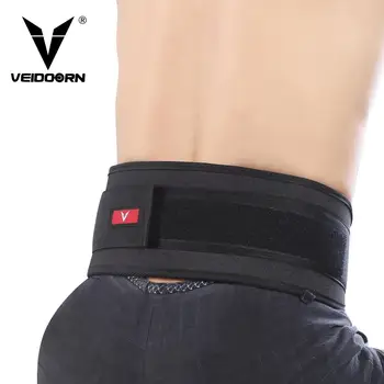 

Veidoorn Fitness Weight lifting Waist Support belt Waist Trainer Lumbar Back Support for power lifting workout Gym