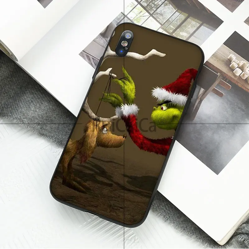A12 Ruicaica How the Grinch Stole Рождественский мягкий чехол для телефона для Apple iPhone 8 7 6 6S Plus X XS MAX 5 5S SE XR 11 11pro max - Цвет: A12