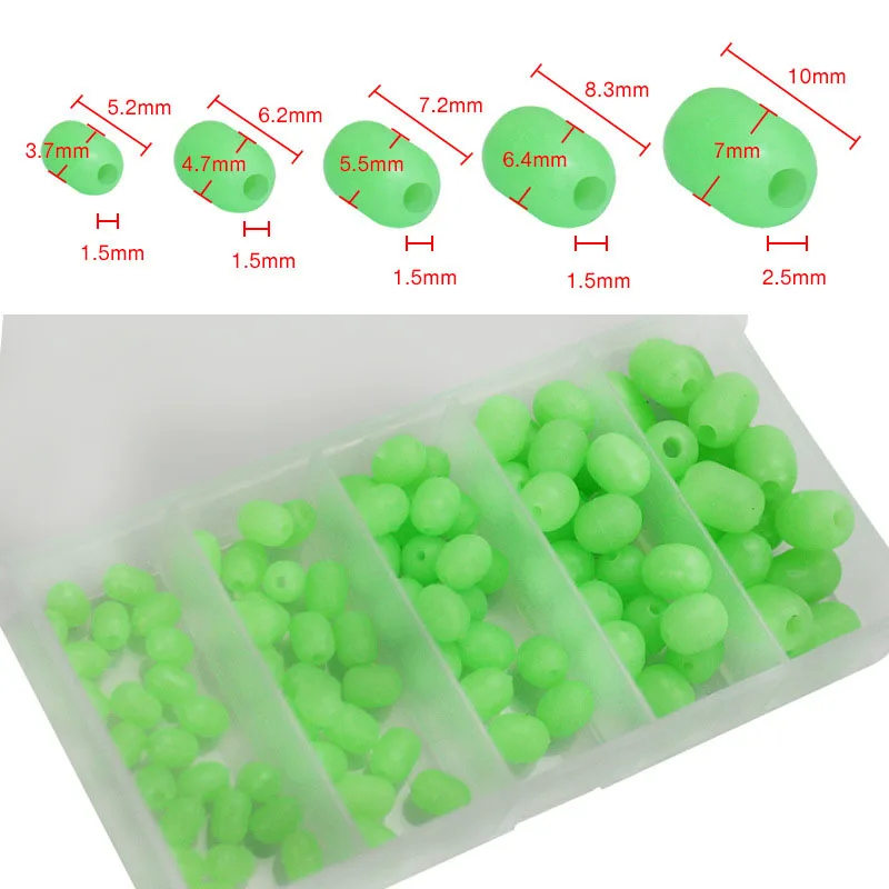 

Fishing Accessories 100 Pcs/set Luminous Ball Stopper Beans Outdoor Equipment