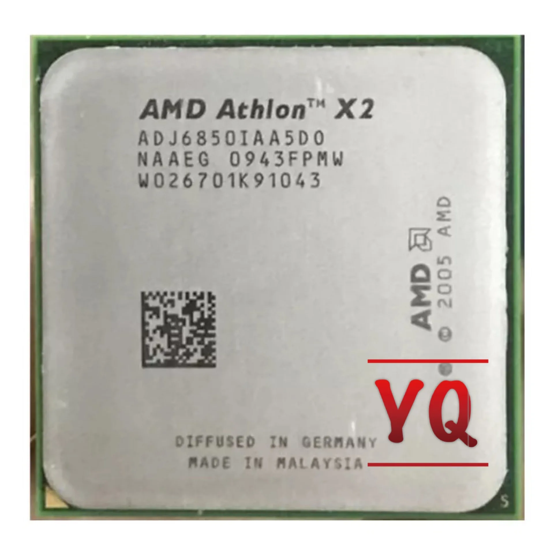 AMD Athlon X2 6850E 6850e двухъядерный процессор 1 8G 1M 22W Разъем am2 940PIN ADJ6850IAA5DO рабочий 100%