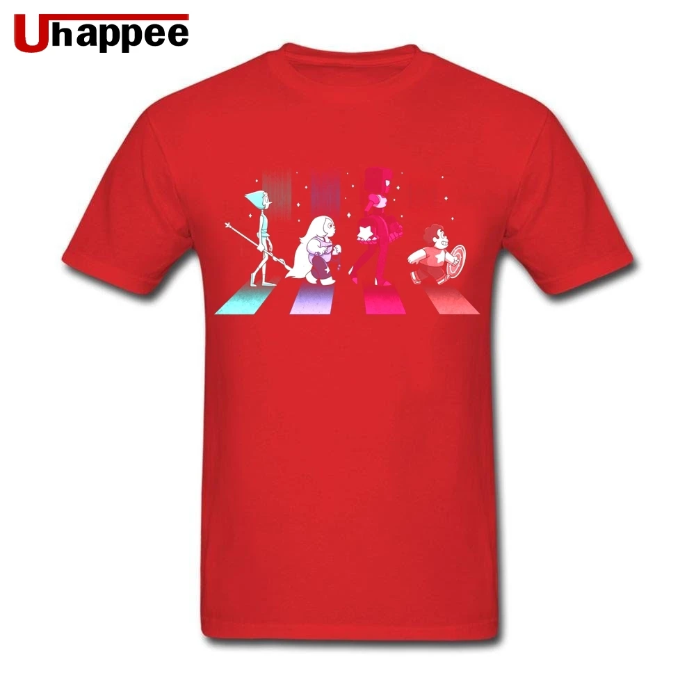 Swagger Steven Universe Tee Homme Slim Fit черные футболки с короткими рукавами и цветным принтом Мужская одежда размера XXXL - Цвет: Красный