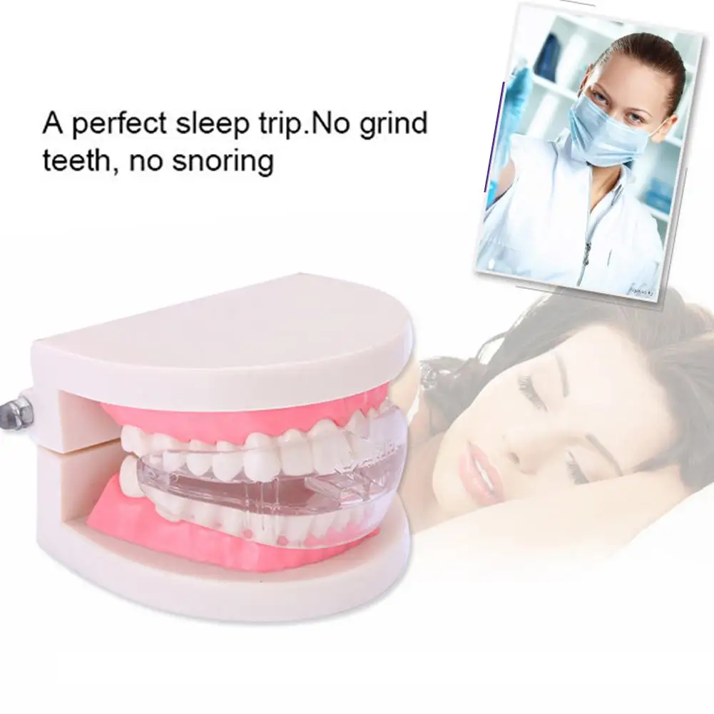 Kinshops Molded Snoring Braces Anti-Snoring Device For Mouth Guard Silicone Materials 