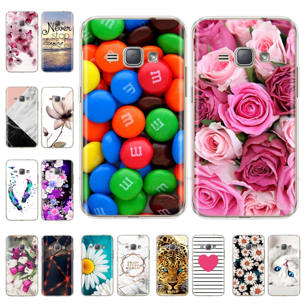 Силиконовый чехол для телефона Samsung Galaxy J1 2016 J120 J120F SM-J120F Чехлы мягкий TPU 6 fundas |