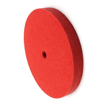 

1pc 200mm Red Nylon Fiber Polishing Pad Grinding Buffing Polishing Wheel Disk Sheets Polish Disc For Drill Rotary Tool