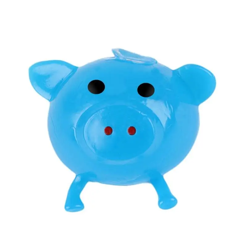 Wenini Sueeze Ball Pig Toy Anti-Stress Decompression Splat Ball Vent Toy Smash Various Styles Pig Toys Gold