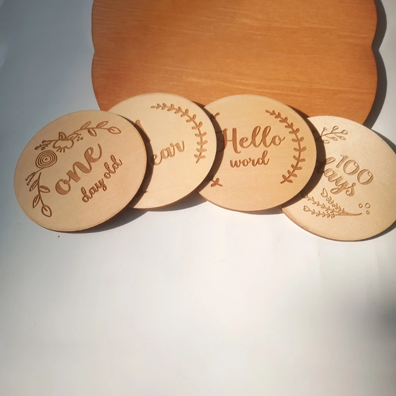 

D0AF для новорожденного блоков деревянных памятная рождение ребенка на Запись карты