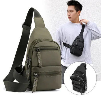 

2020 Waist Bag Men High-capacity Chest Bag Travel Pouch Multiple Layers Fashion Male Crossbody Bags Simplicity Messenger Pack