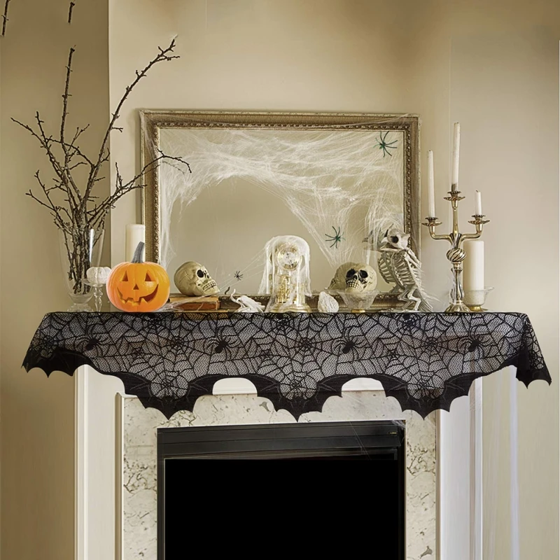 

Finely Woven Lace Tablecloth Halloween Decorations Table Decorations For Festival Party
