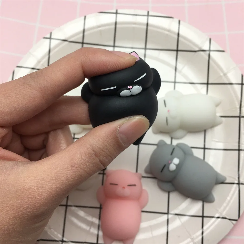 Мягкие Моти-игрушки Kawaii, милый мягкий Моти-Кот, заживляющая Забавная детская игрушка Kawaii, рельефный декор для снятия стресса