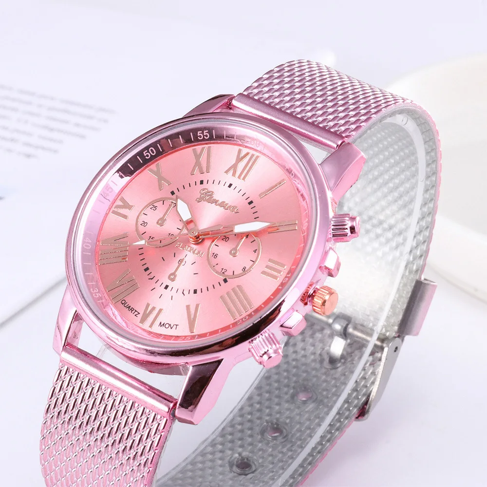 

Hot Selling Fashion Geneva Three Eyes Watch PVC Quartz Watch Men And Women Celebrity Style