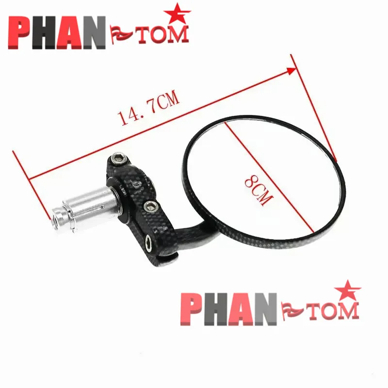 

22mm Universal Motorcycle Mirror Aluminum Black Handle Bar End Rearview Side Mirrors Motor Accessories