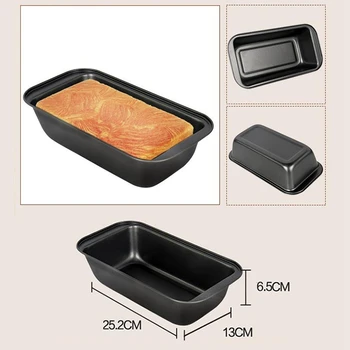 

Nonstick Bakeware Set, 4 Pcs Bakeware Include Toast Pan, Square Cake Pan, 8 inch Round Pizza Pan, 6 Cups Muffin Pan