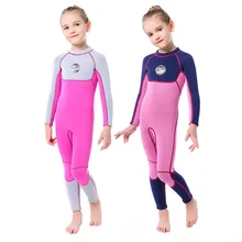 Combinaison 3MM pour enfants, à manches longues, maillot de bain chaud pour filles, Snorkeling, protection solaire, surf, méduse, nouvelle collection 