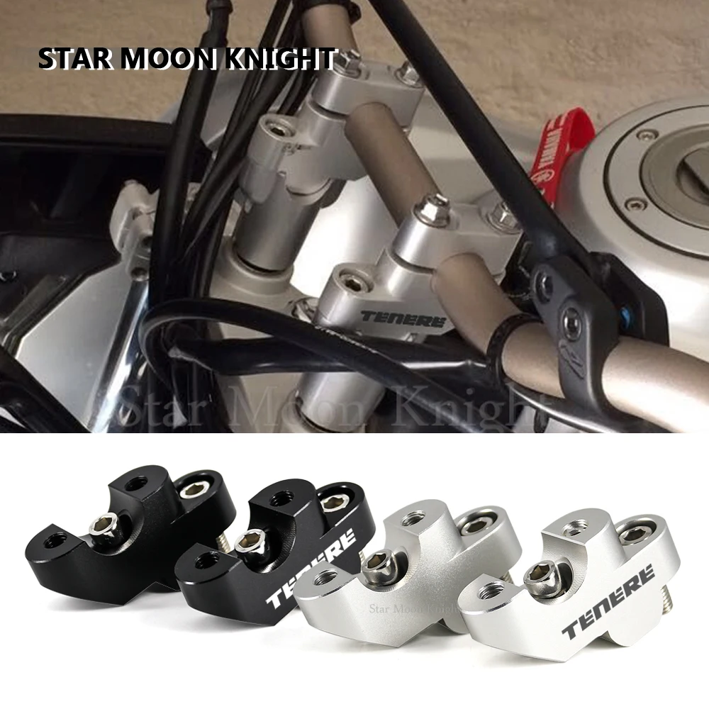 Motos, accesorios y piezas Manillares, agarres y manetas Abrazadera del elevador Para Y&AMAHA XT660Z XT 660 Z Accesorios De Motocicleta Elevadores De Manillar Abrazadera De Montaje Elevador CNC Billet Aluminio
