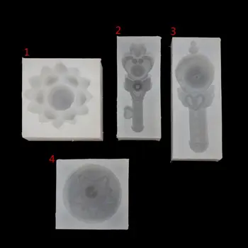 

Lotus Flower Magic Wand Pendant Mold Epoxy Resin Casting DIY Jewelry Tools