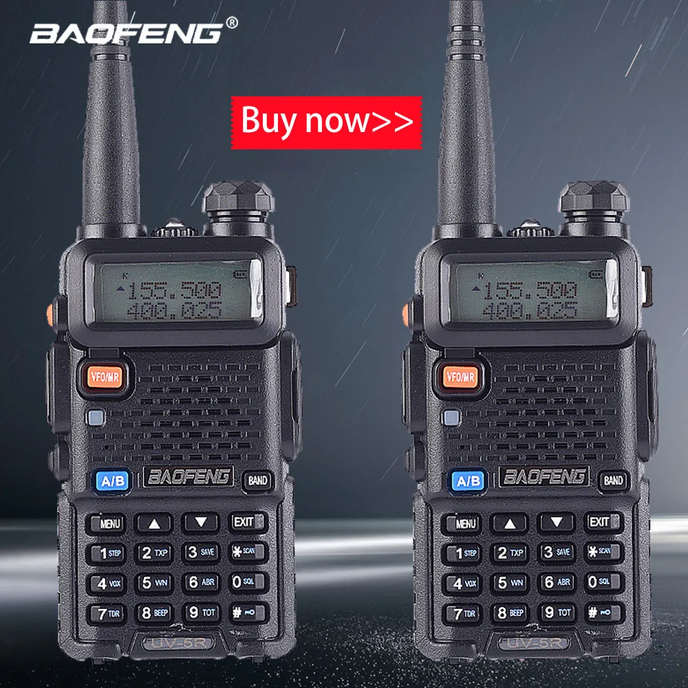 2PCS Baofeng UV 5R 8W True High Power powerful Walkie Talkie long range 10km Dual Band Two Way