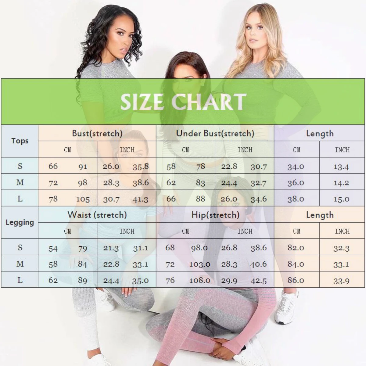 Athletic Contour Outfits Ombre Striped Long Sleeve Seamless 2 Piece Set Yoga Leggings Sport Womens Fitness Gym Clothes Tracksuit