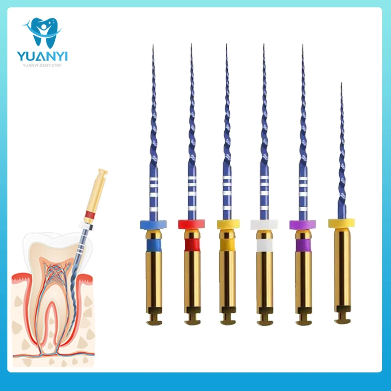 

6pcs/Box Dental Heat Activated Canal Root Files SX-F3 25mm Root Canal Treatment Dentist Tools dental endodontic files rotary