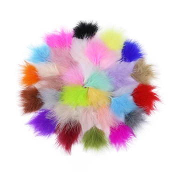 

50Pcs/Lot Colorful Fluffy Marabou Turkey Feathers for Crafts Jewelry Making Natural Plume Decoration Accessories Wholesale