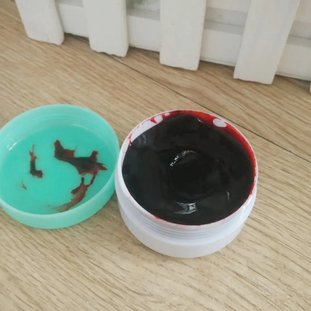 15g Artificial Realistic Fake Blood Plasma Cream Vampire Makeup Props Halloween Scary Costume Party Favor Accessories