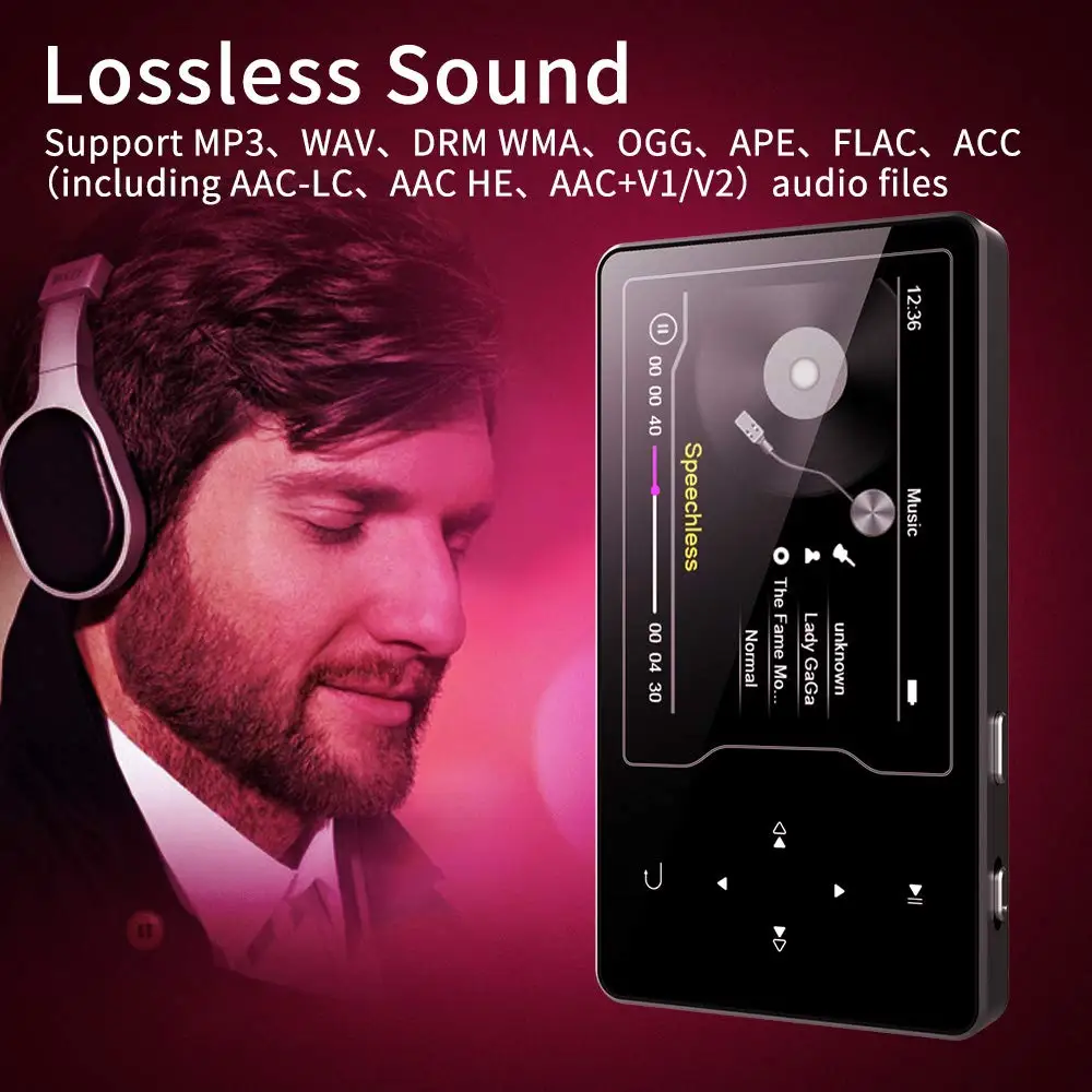 CHENFEC C03 MP3 видео плеер с Bluetooth 4 0 высоким экраном 2 Full HD fm радио встроенный динамик до