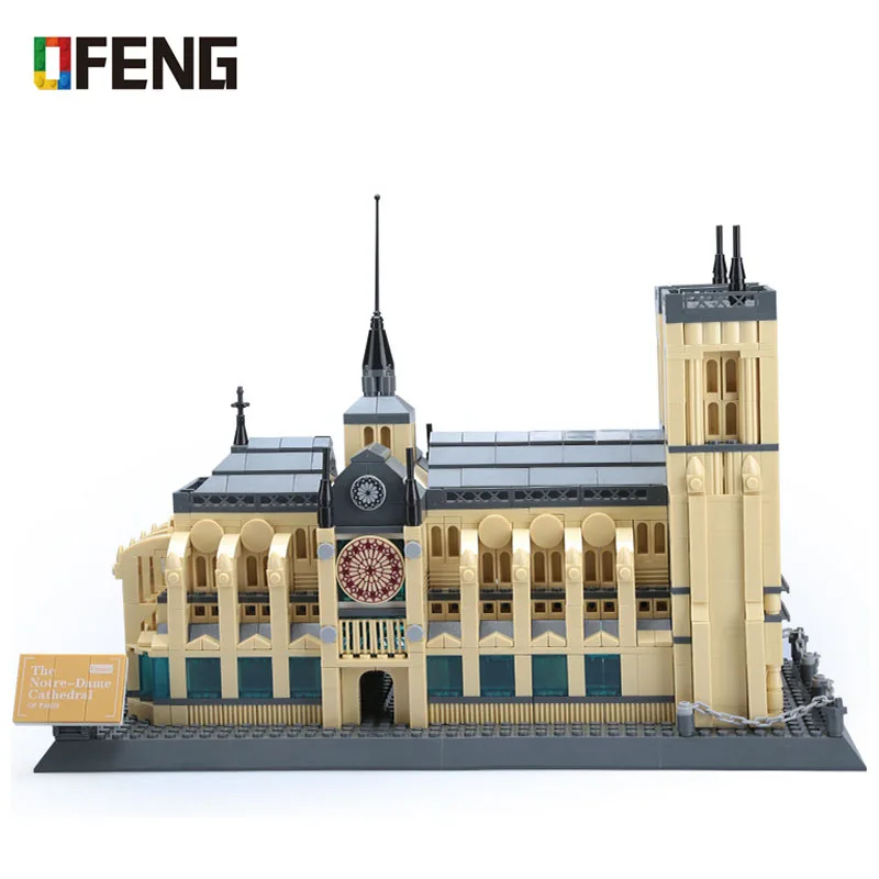 

Architecture series Notre-Dame de Paris model Building Blocks set classic Rural villa Moc House Bricks Toys for children Gifts