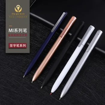 

2020 New Metal Sign Pens Refill 0.5mm Sign Pen Alloy Pen Black Ink Gold Pens Stationery Office Business Pens Gift Suppiles