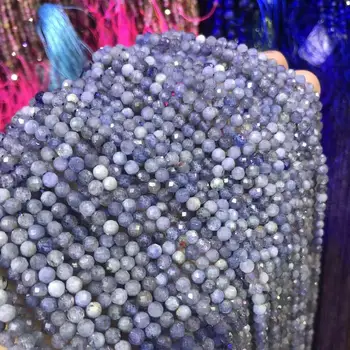 

Small Beads Natural Stone Beads Natural Tanzanit 3.5mm Section Loose Beads for Jewelry Making Necklace DIY Bracelet