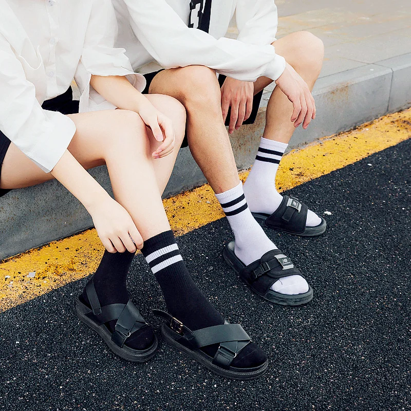 Dreamlikelin унисекс винтажные полосатые белые спортивные носки женские хлопковые носки парные носки для пар подарки для мужчин