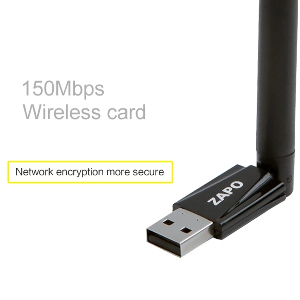 2,4 ГГц WiFi USB адаптер 150 Мбит/с беспроводной 802.11N приемник сетевая карта с высоким коэффициентом усиления антенна для систем Windows Linux
