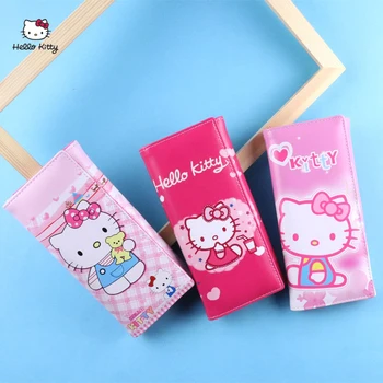 

HELLO KITTY Cartoon Fashion Women Short Wallet Cute Children's Personality Wallet Colorful Ladies High Quality Leather Handbag