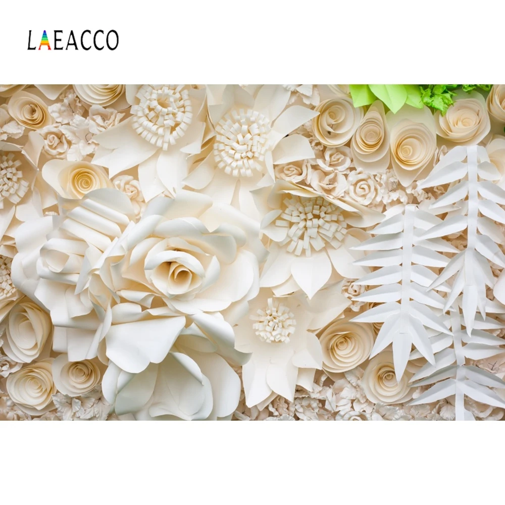 Laeacco ручной работы Цветы ребенок день рождения десерт фотографии задний план индивидуальные фотографический фон для фотостудии