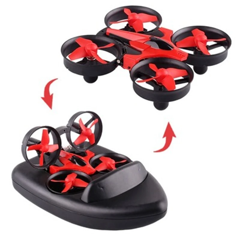 

Upgraded3 In 1 RC Vehicle Flying Drone Land Driving Boat Mini Drone Model Toys For Kids Gift H36 JJRC H36F Terzetto 1/20 2.4G