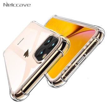 

500Pcs Airbag Shockproof Phone Case For iPhone 12 11 Pro XS Max XR X 8 Plus 7 6 6S SE 2020 5 5S Clear Soft TPU Transparent Cover