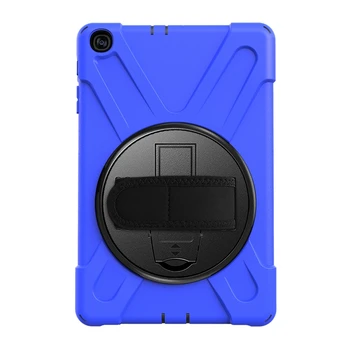 

Heavy Duty Shockproof Case Cover for Samsung Galaxy Tab a 10.1 Inch 2019 SM-T510/T515 with 360 Degrees Stand, Hand Strap/Shoulde