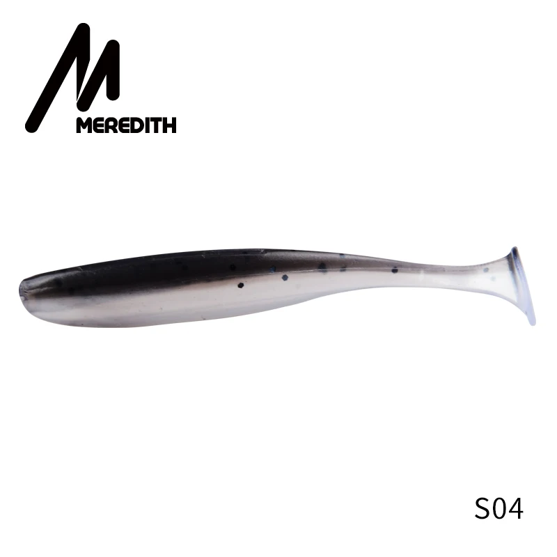 MEREDITH Easy Shiner, рыболовные приманки, 5 см, 7,5 см, 10 см, 13 см, силиконовые приманки, Товары для рыбалки, Морская рыбалка, плавающая приманка, воблеры, искусственные - Цвет: S04