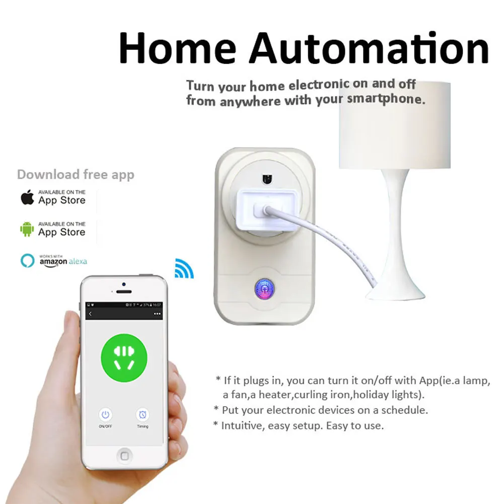 Лидер продаж Smart wifi штепсельная розетка Swa1 2,4 ГГц Беспроводной дистанционного Управление 100-240v выходной переключатель со временем Функция приложение Управление для Amazo